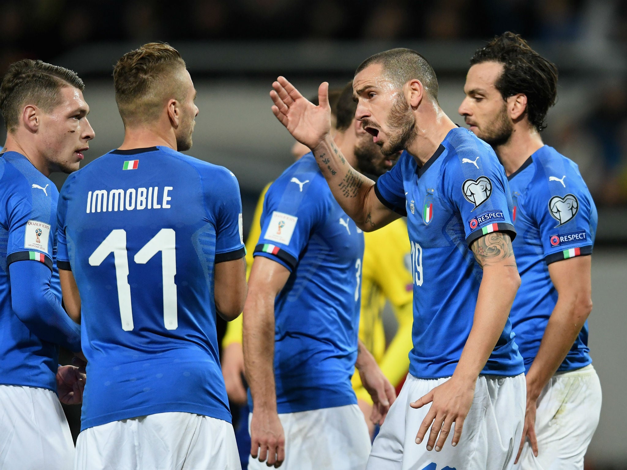 Italy face the ultimate indignity of not making it to Russia next summer