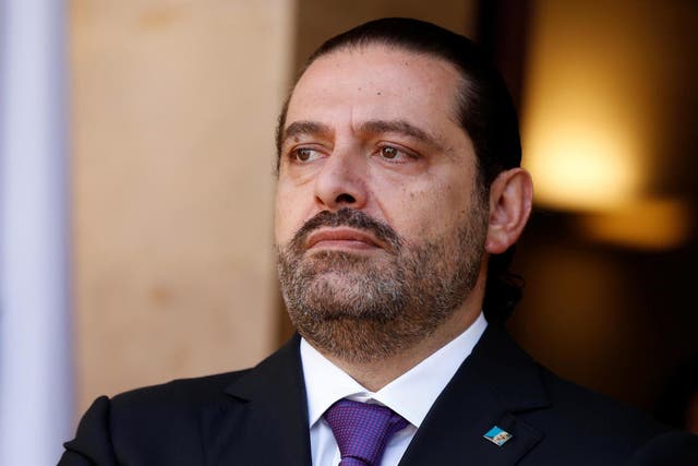 Lebanon’s prime minister, Saad Hariri, at the governmental palace in Beirut, 2017