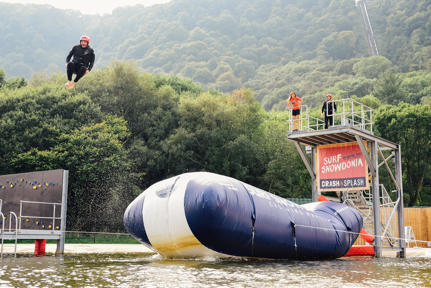 For those not keen on surfing, the Blob is adrenaline-fuelled fun
