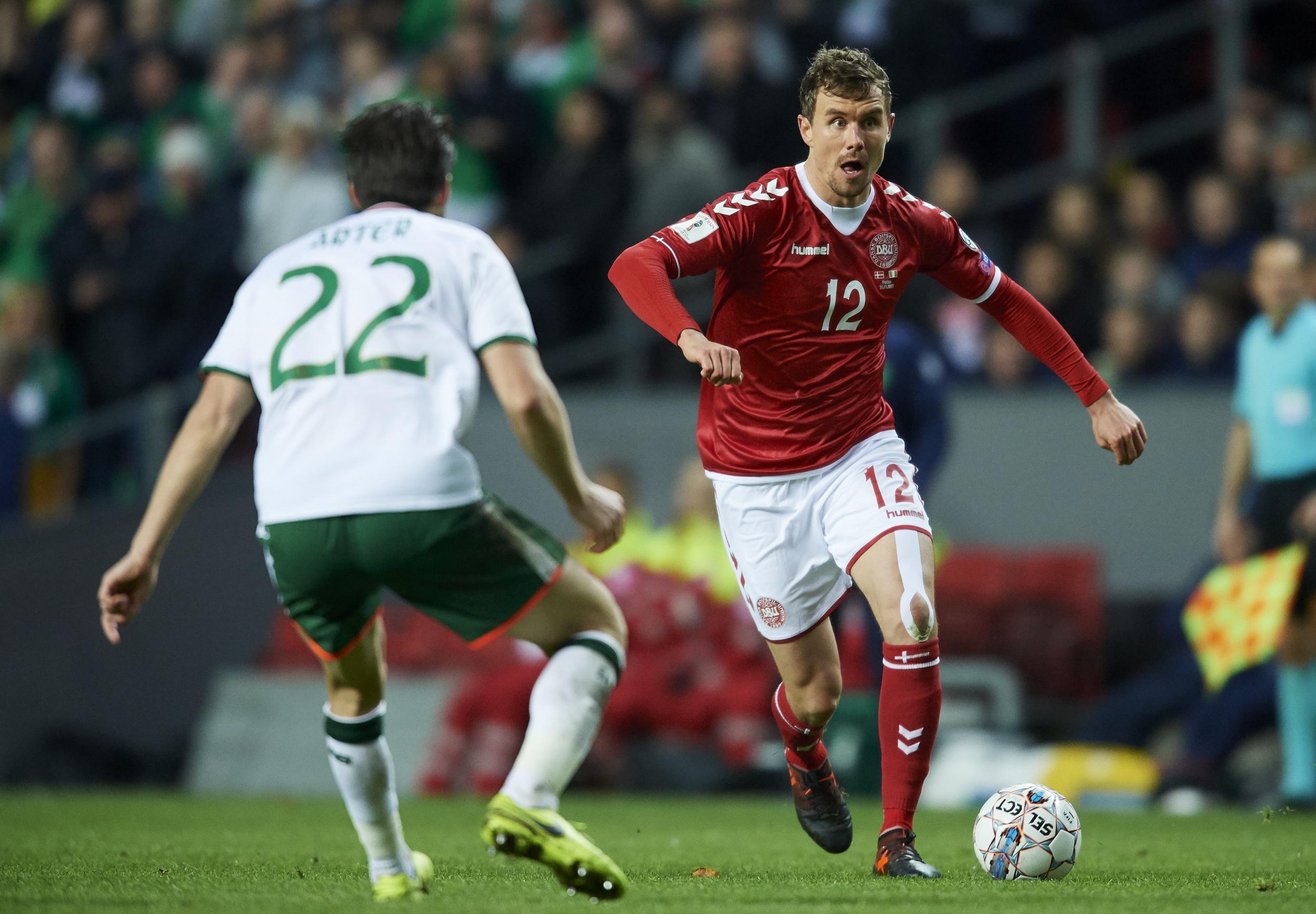 Andreas Bjelland says Denmark are ready to get combative against Ireland