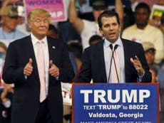 Donald Trump Jr 'in contact with Wikileaks' during election campaign