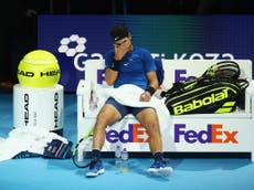 Nadal withdraws from ATP Finals due to a knee injury