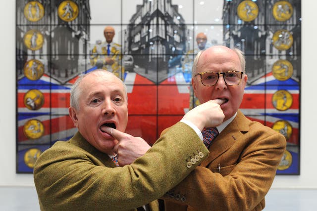 Artists Gilbert & George are celebrating 50 years of working together 