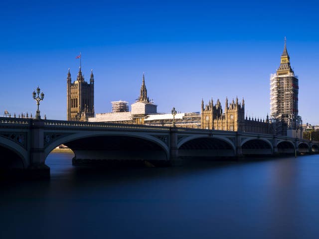 Restoration work continues on the Palace of Westminster