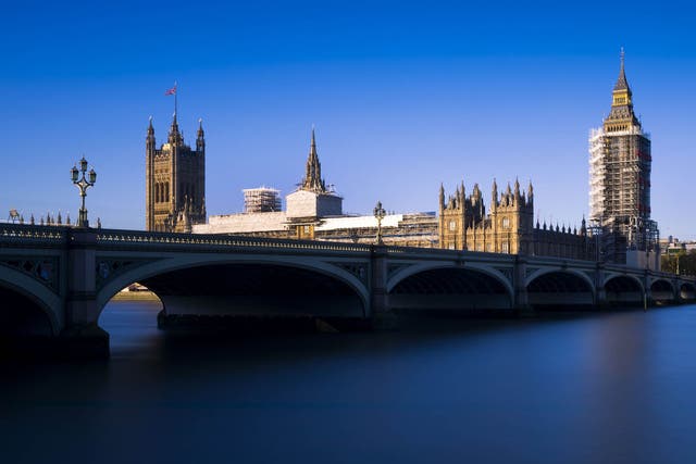 Restoration work continues on the Palace of Westminster