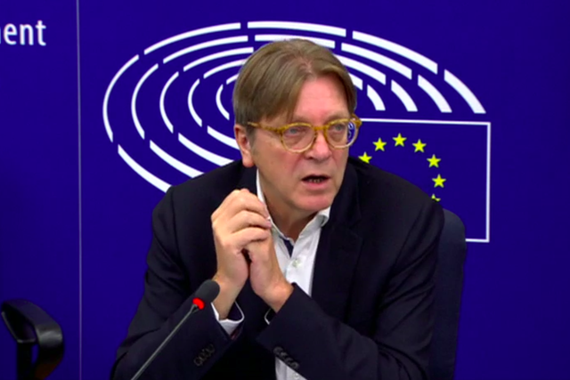 Guy Verhofstadt took to Twitter after giving an interview to CNN