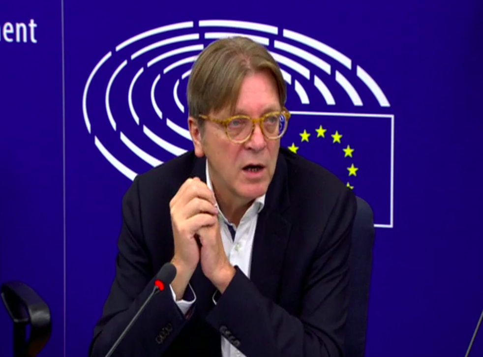 Guy Verhofstadt took to Twitter after giving an interview to CNN