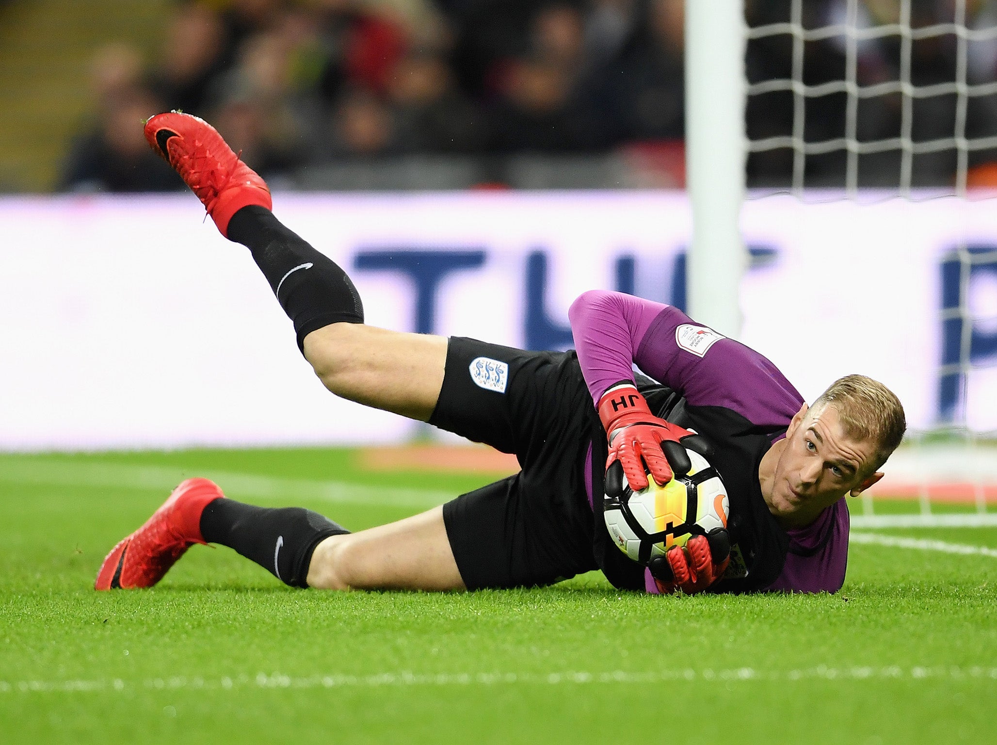 Hart had a good game in goal for England