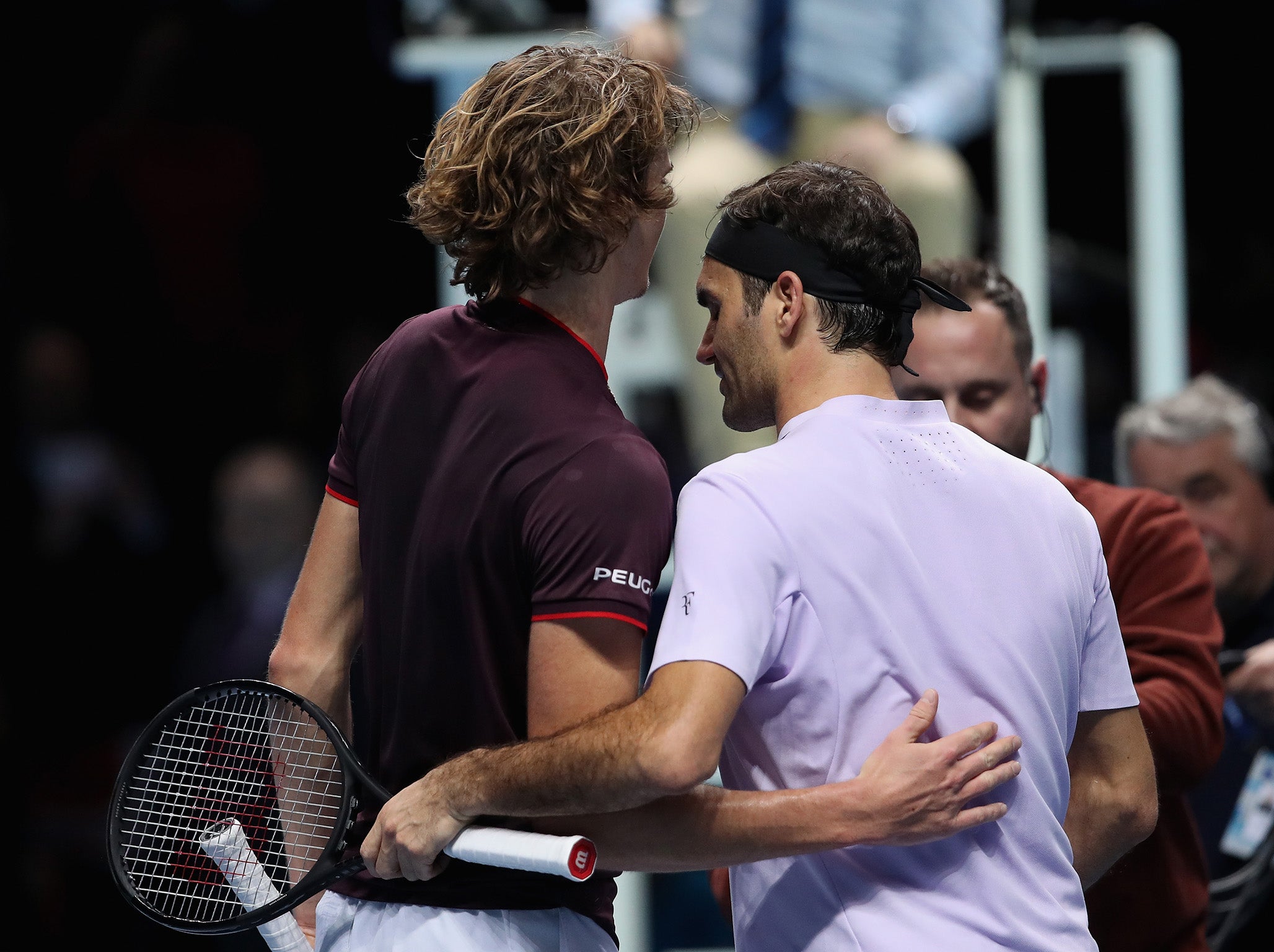 Federer had some words of encouragement for Zverev