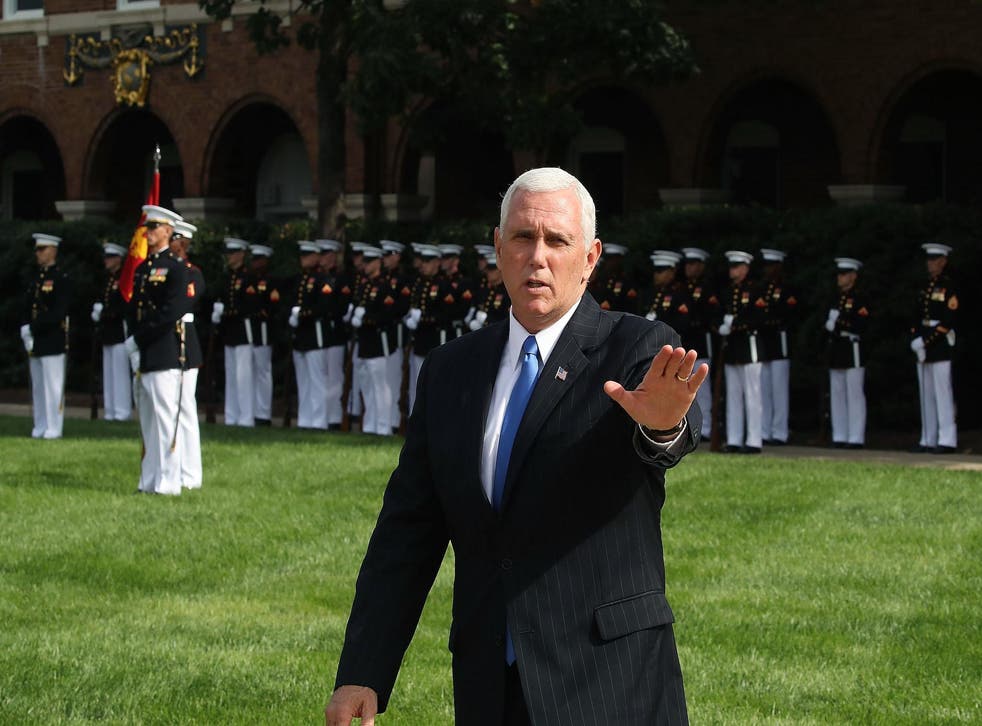 US Vice President Mike Pence (Photo by Mark Wilson/Getty Images)