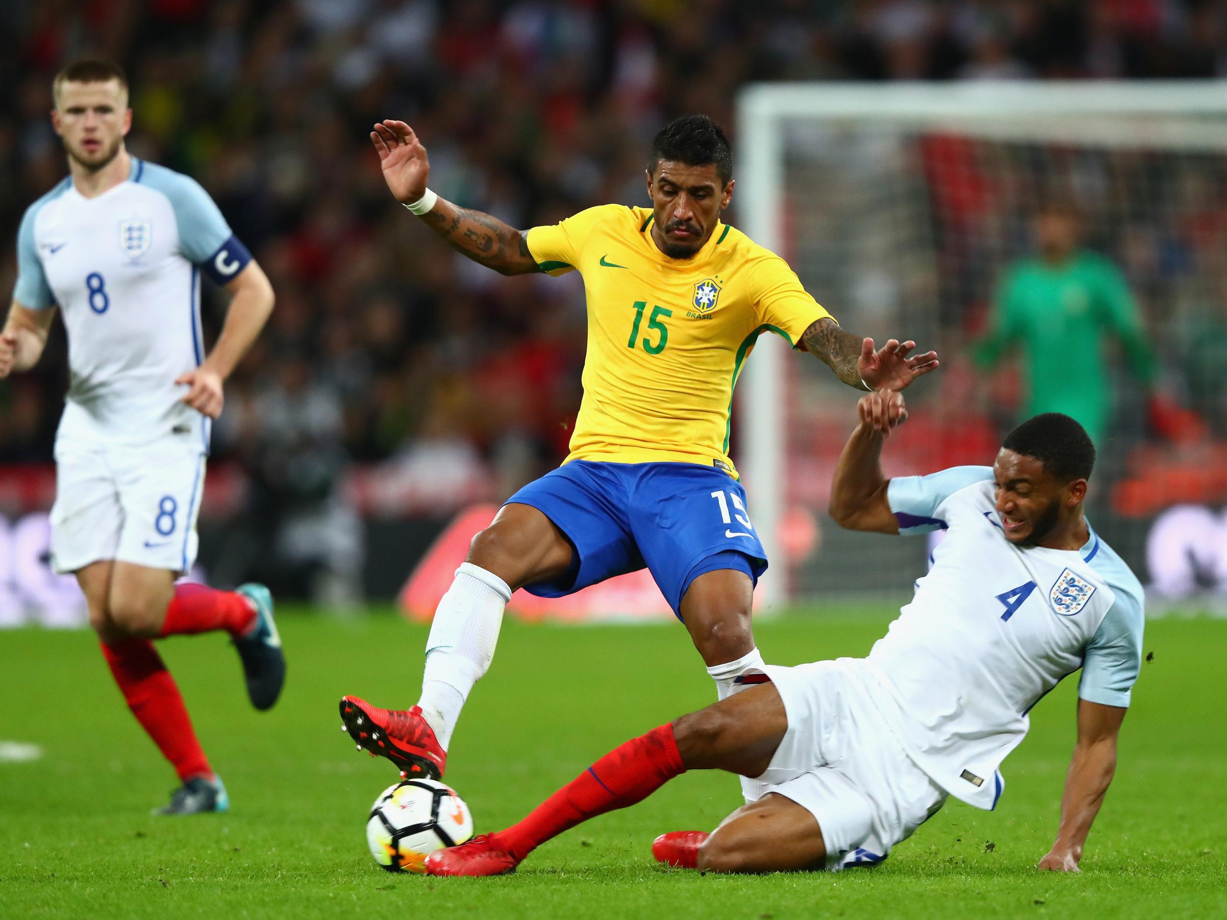 Gomez was instrumental in keeping out Brazil at Wembley