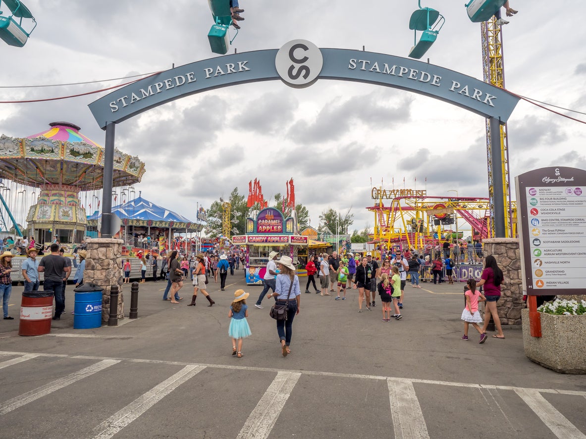 The Calgary Stampede grounds are home to the stadium of the Calgary Flames ice hockey team (Getty)