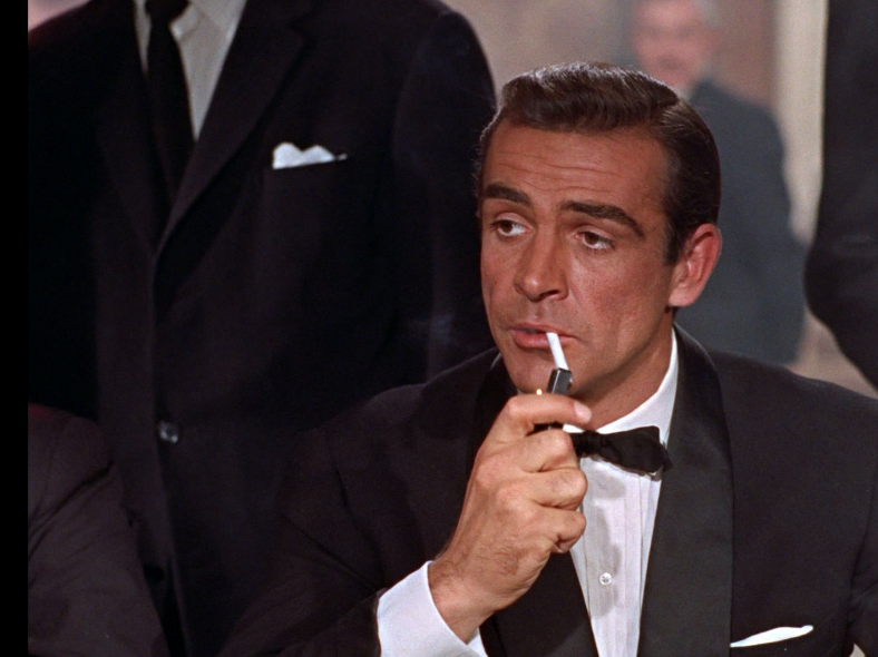 Sean Connery as the original movie James Bond.