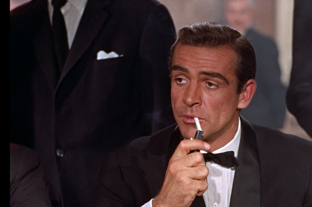 Sean Connery as the original movie James Bond.