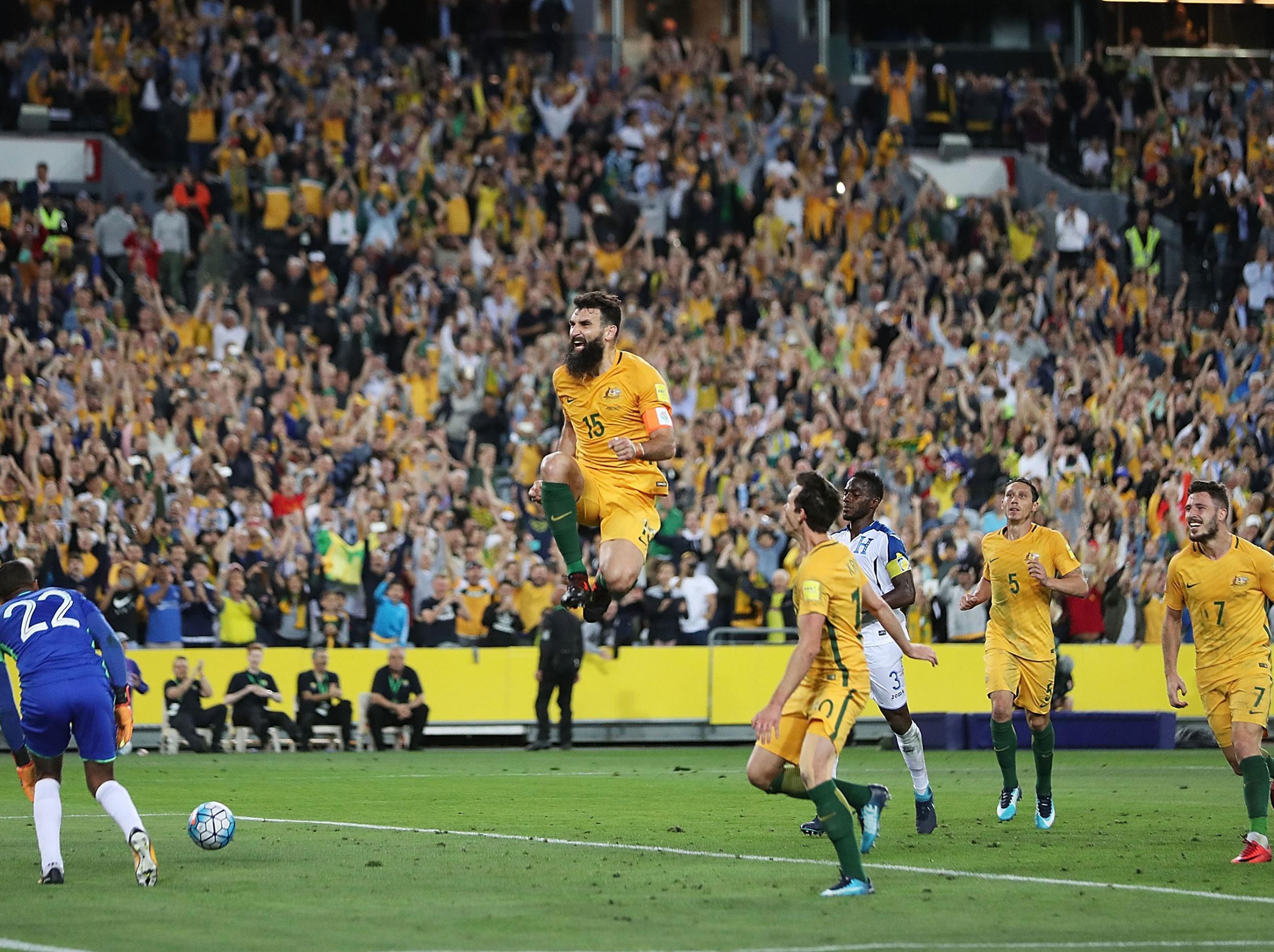 
Jedinak fired Australia to victory with his hat-trick 