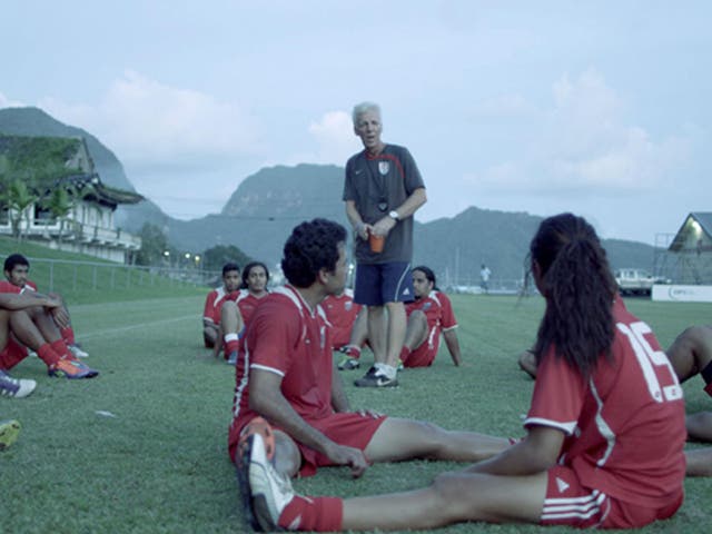 Thomas Rongen coaches the American Samoa squad in the documentary ‘Next Goal Wins’