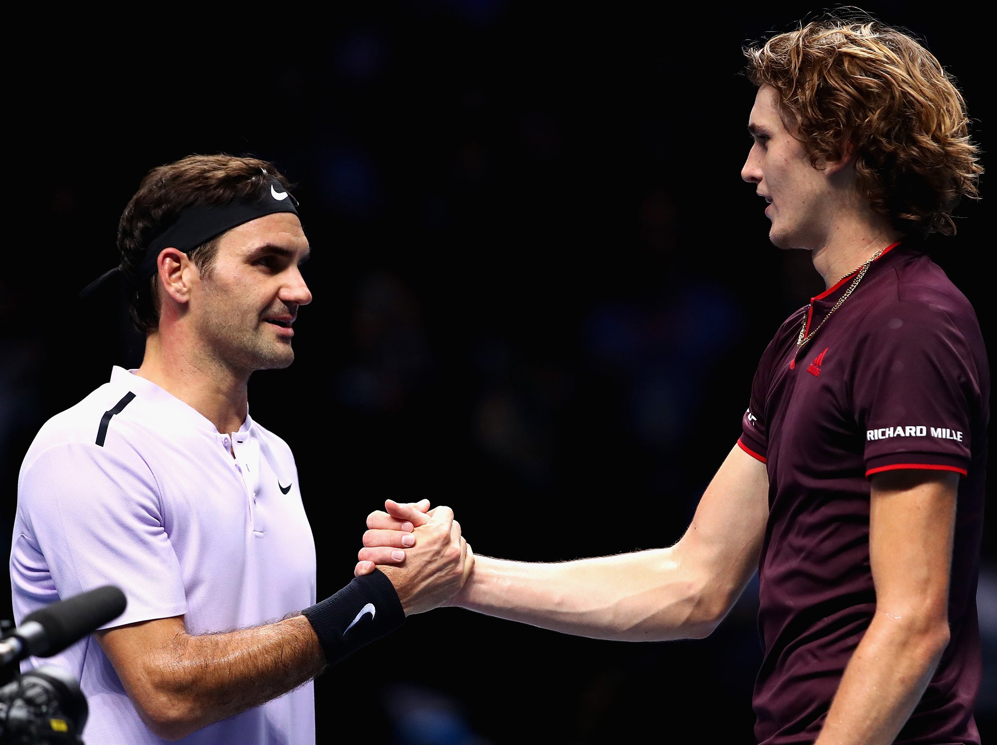 Federer had enough in the tank to beat Zverev in three on Tuesday night