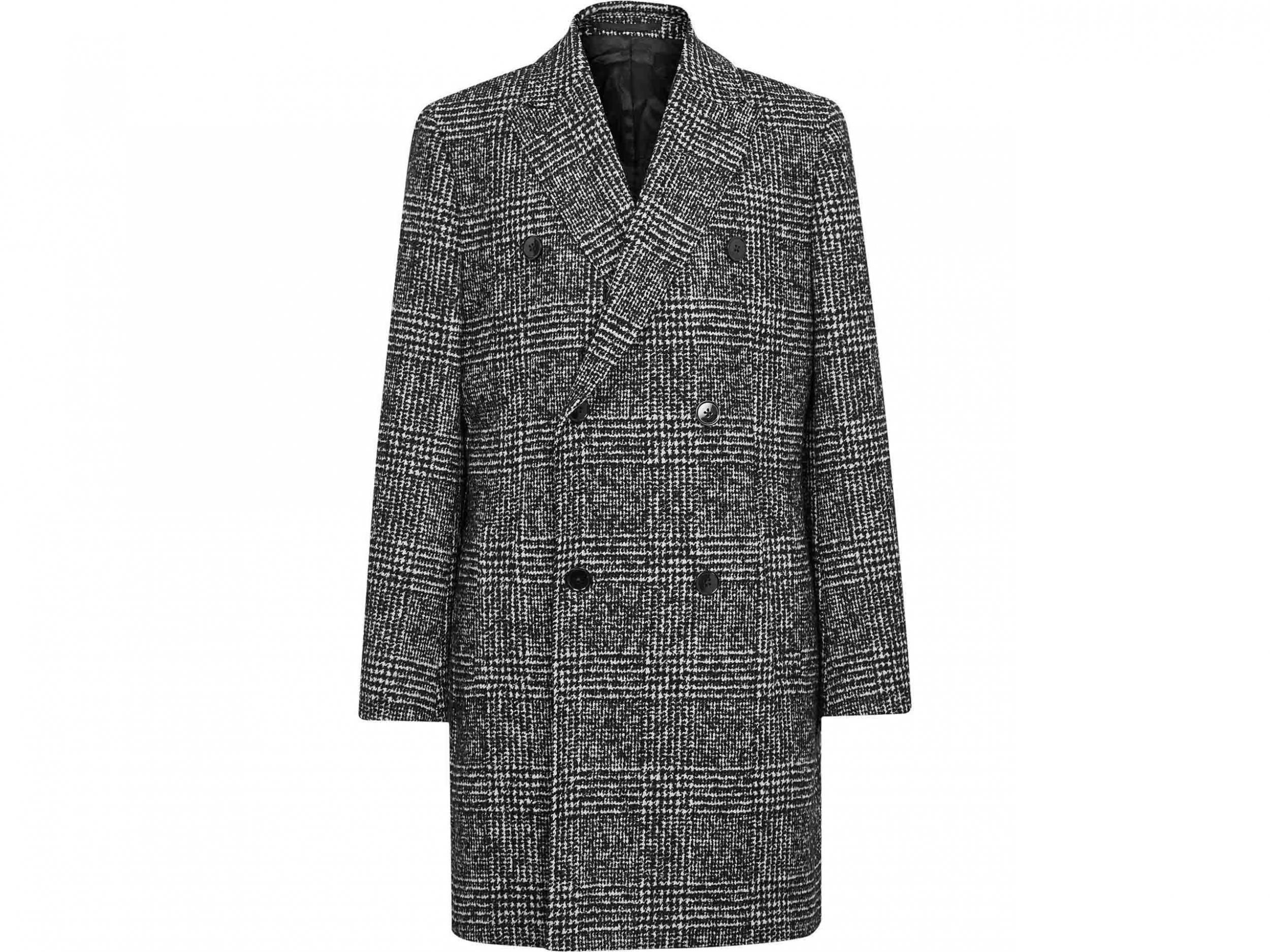 Owens Check Overcoat, £350, Reiss