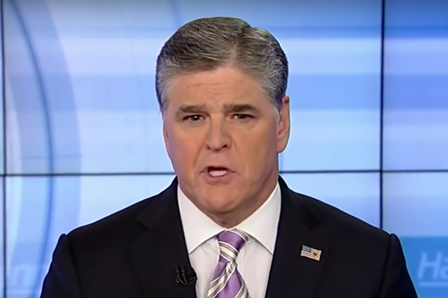 Mr Hannity suggested Roy Moore's advances towards a 14-year-old were 'consensual'