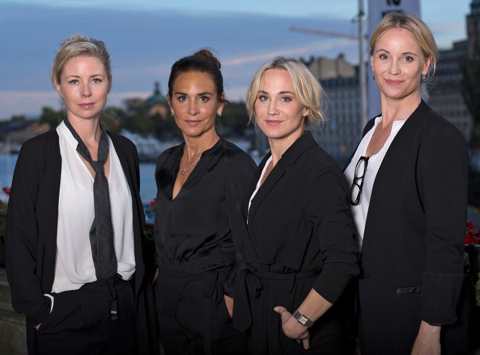 Julia Dufvenius, Alexandra Rapaport, Anja Lundqvist and Sofia Helin are working on a new show called ‘Honour’