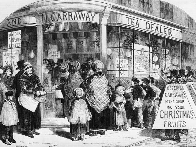 Form an orderly (British) queue: Ordering your turkey for home delivery is one of the delights people in 1850 did not have