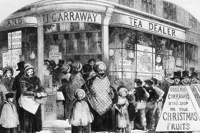 Form an orderly (British) queue: Ordering your turkey for home delivery is one of the delights people in 1850 did not have