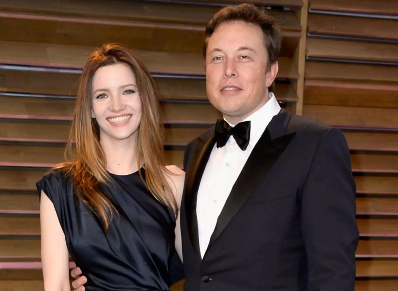 Elon Musk and ex-wife Talulah Riley.
