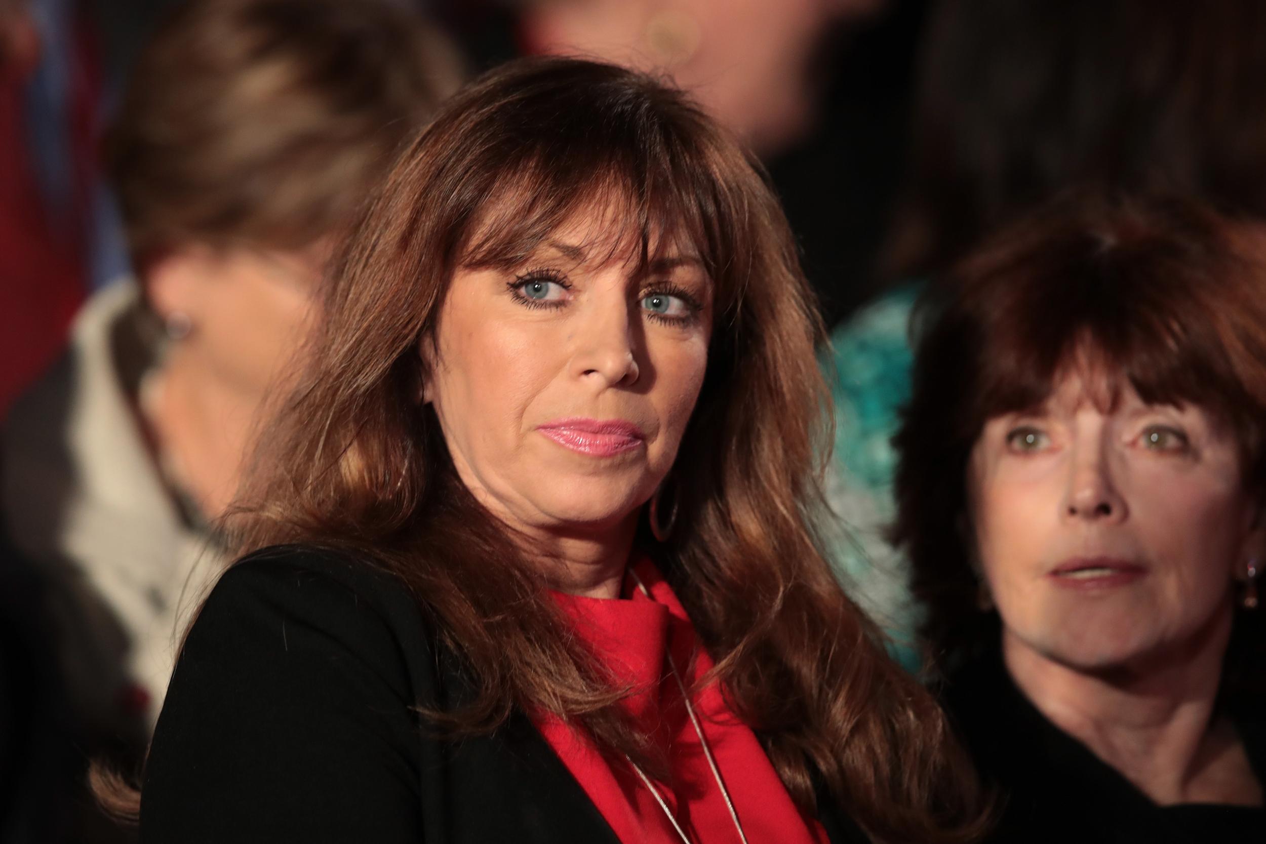 Paula Jones at a debate between then-presidential candidates Donald Trump and Hillary Clinton.