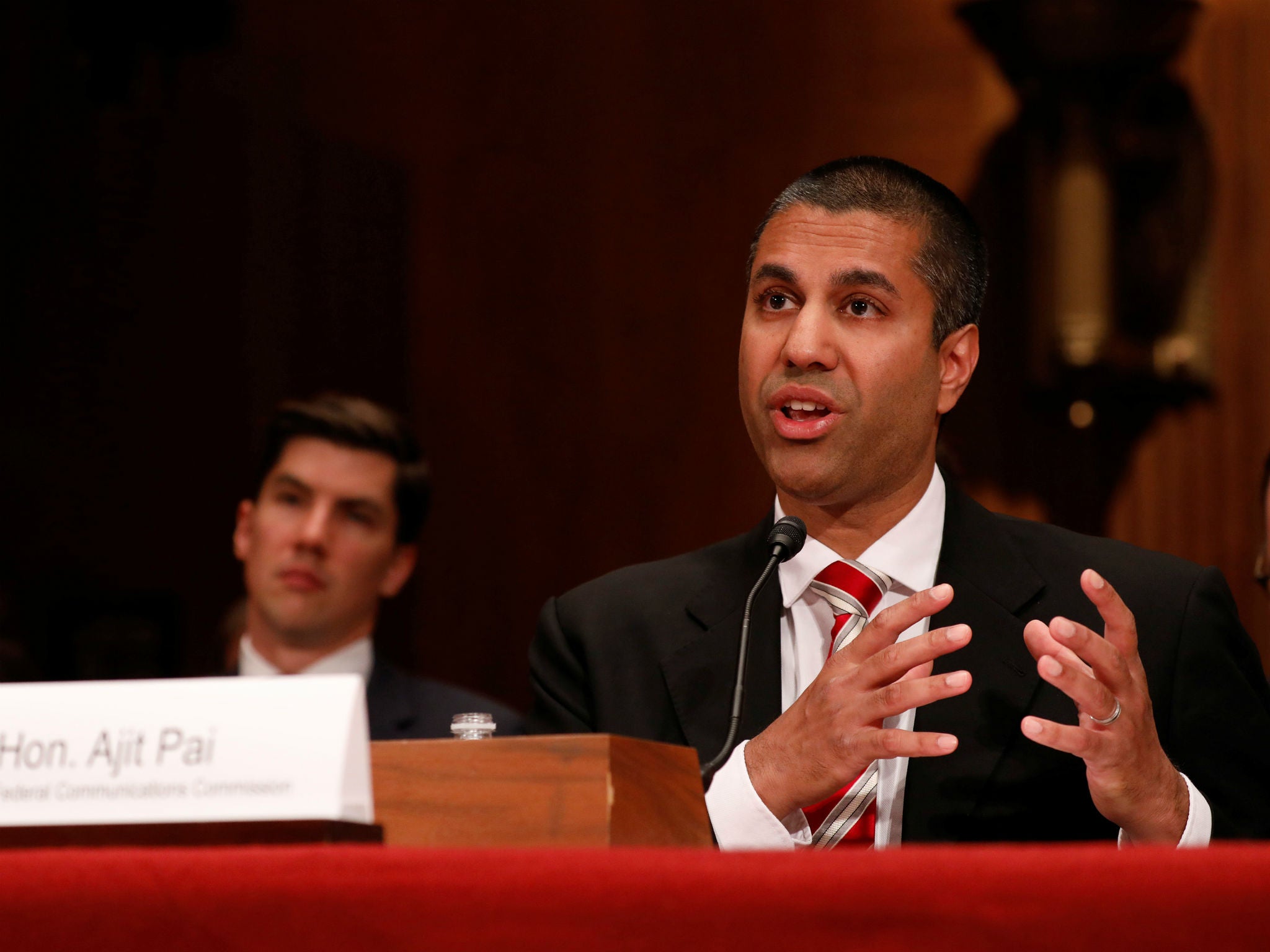 Federal Communications Commission chair Ajit Pai, seen here on Capitol Hill on June 20, 2017, argued newly discarded media ownership rules were relics of another era