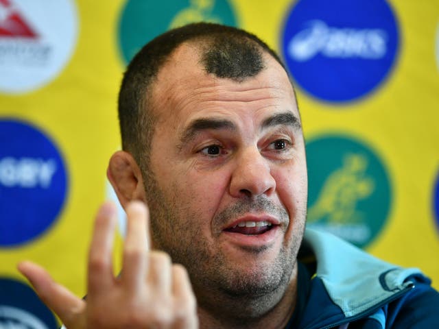 Michael Cheika accused England of deliberately tackling opponent's half-backs late and off the ball