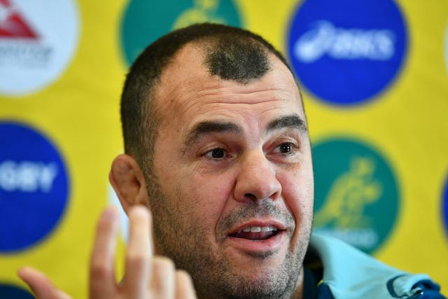Michael Cheika accused England of deliberately tackling opponent's half-backs late and off the ball