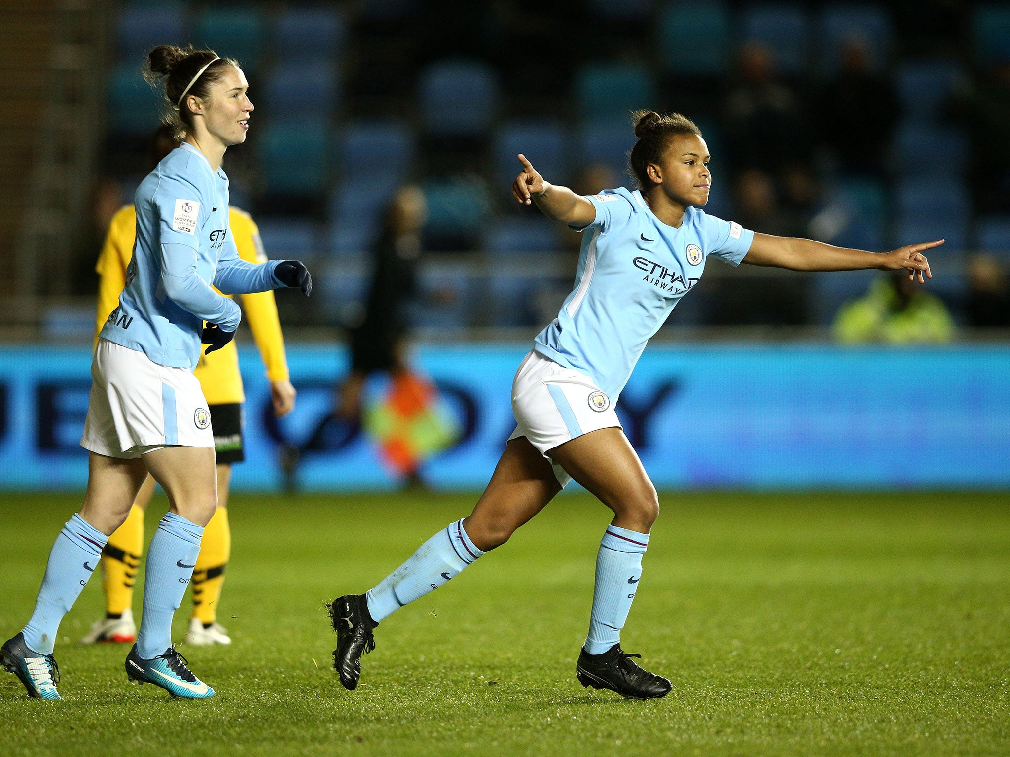 Nikita Parris added Manchester City's second goal