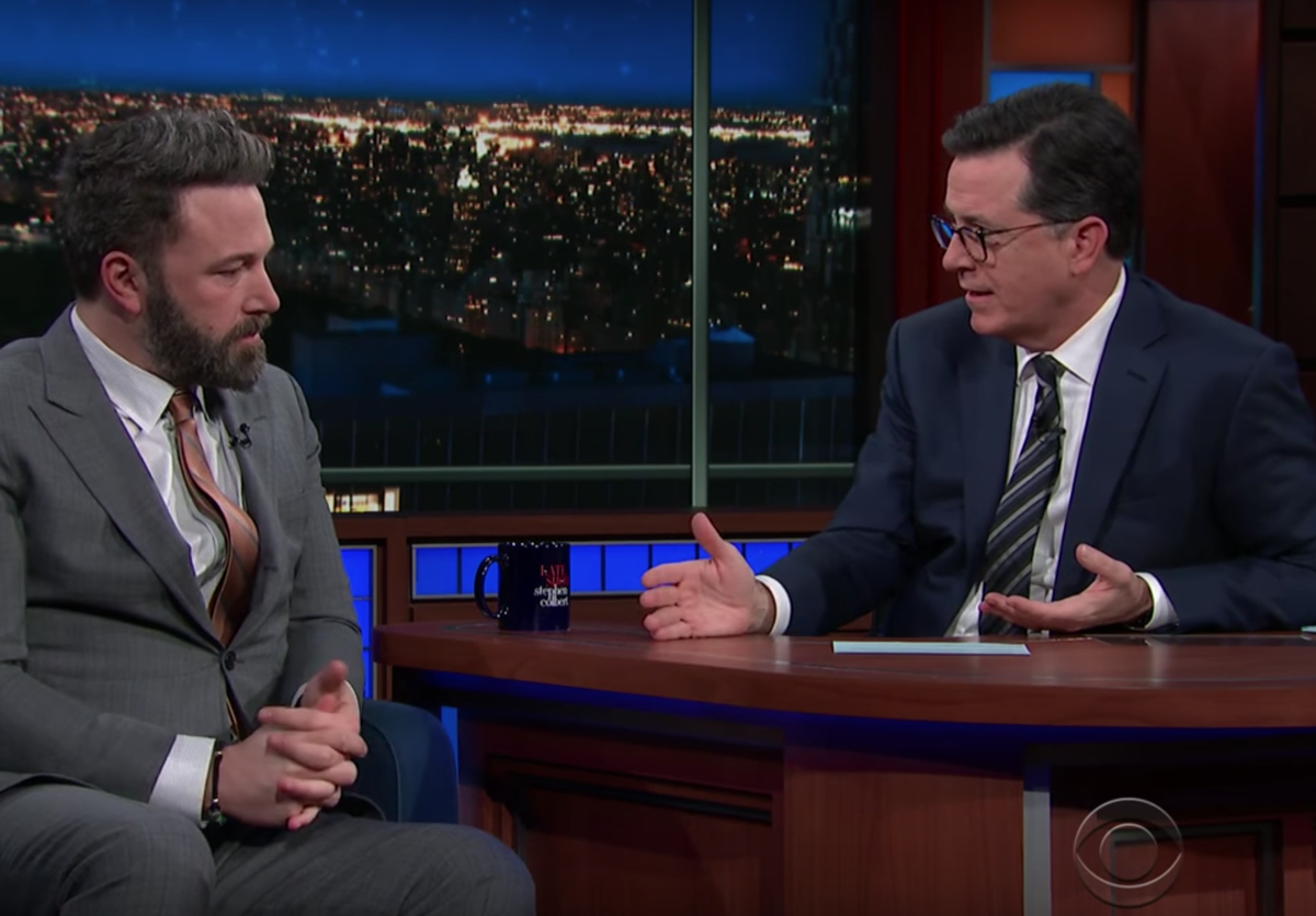 Ben Affleck challenged directly over alleged sexual assault during Colbert  interview | The Independent | The Independent