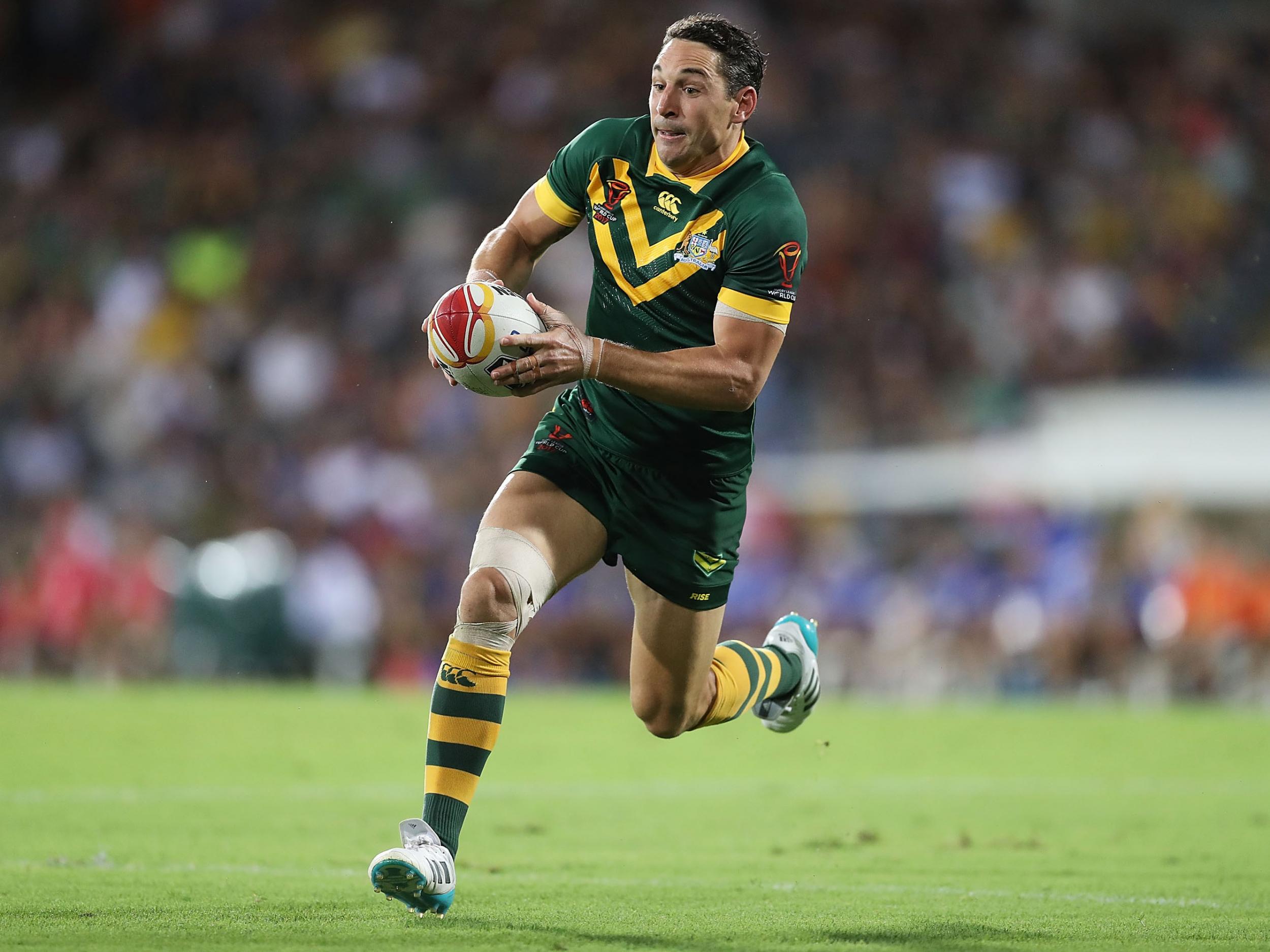 Billy Slater added to his collection of Australia tries