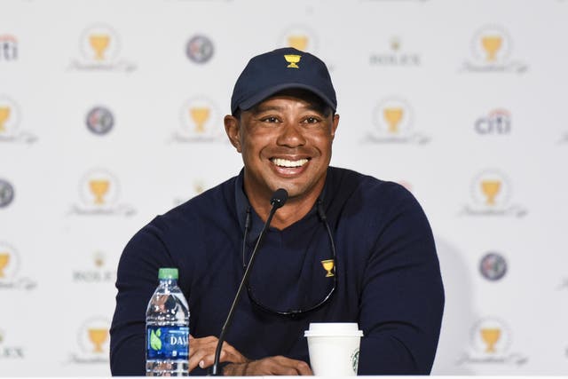 Woods in positive spirits during the Presidents Cup