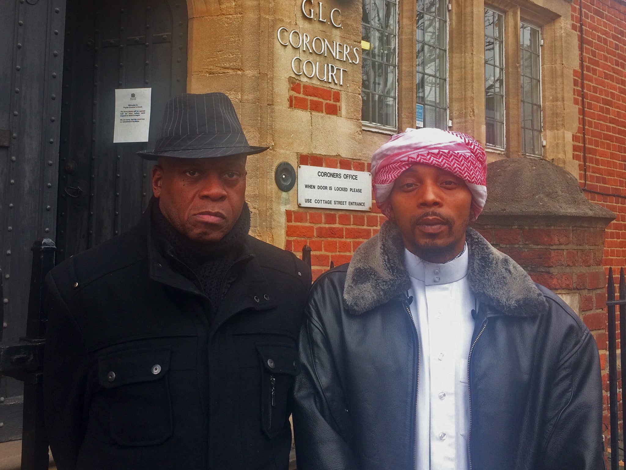 Mr Charles' great uncle and father, John Noblemunn and Esia Abu Mohammed, said granting the officer anonymity demonstrates the 'lack of transparency' in the justice system
