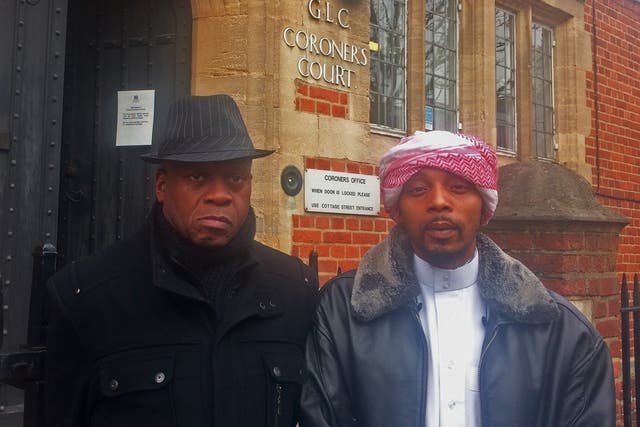Mr Charles' great uncle and father, John Noblemunn and Esia Abu Mohammed, said granting the officer anonymity demonstrates the 'lack of transparency' in the justice system