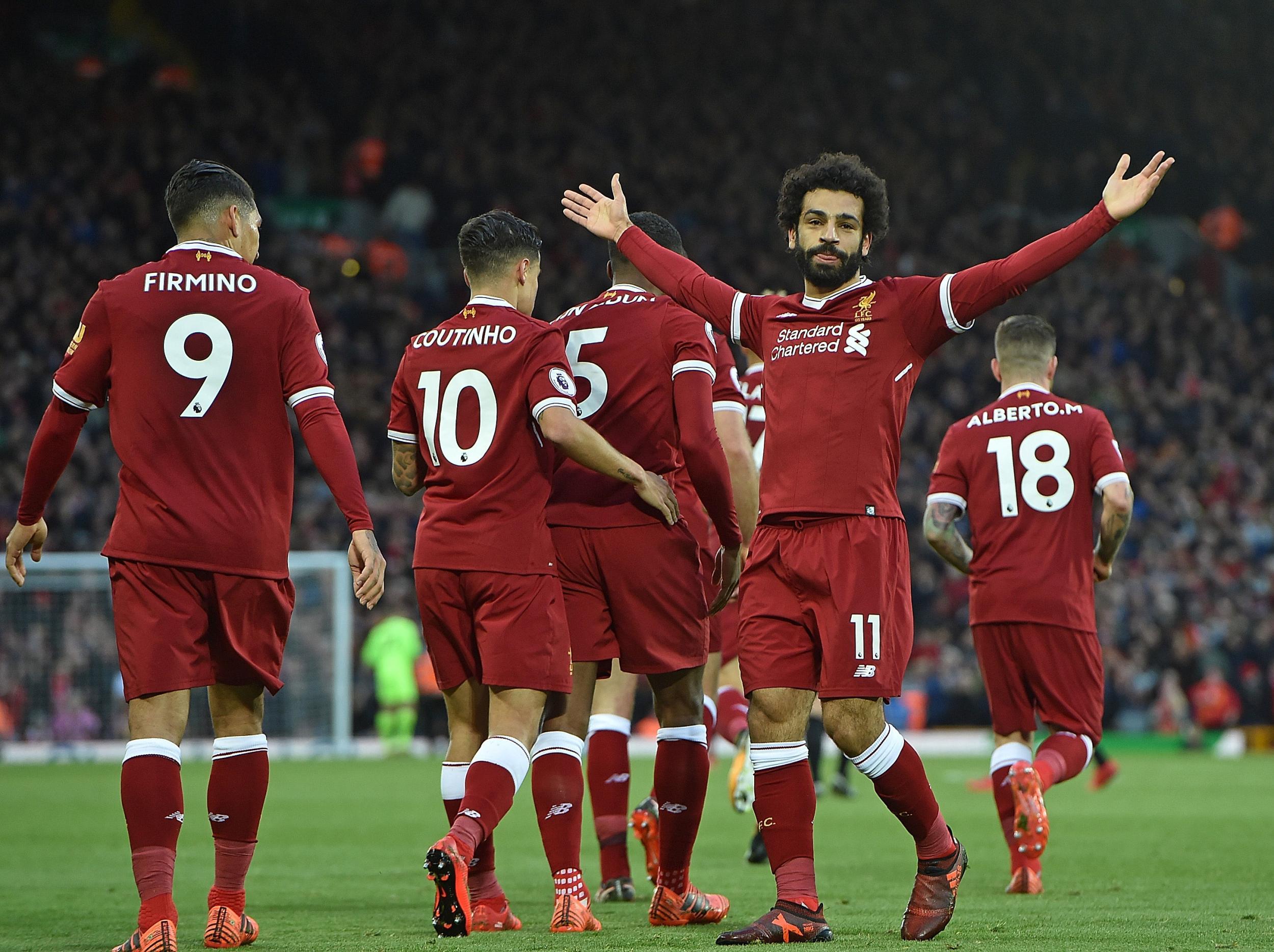 Mohamed Salah was the star of the show at Anfield