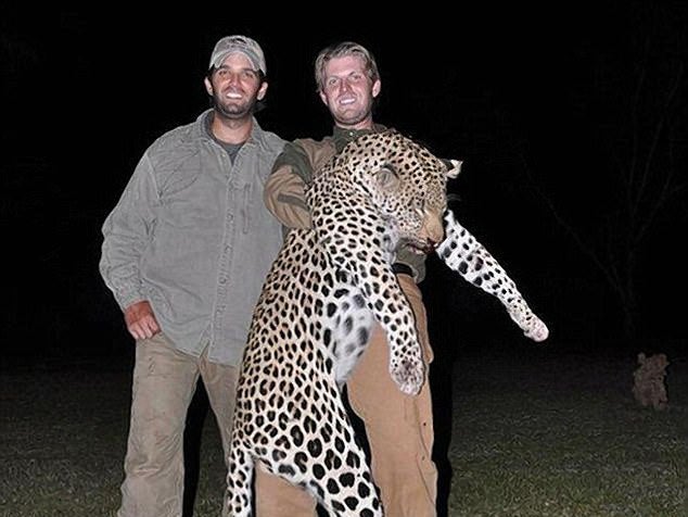 Donald Trump's sons, Donald Jr and Eric, at a big-game hunting trip
