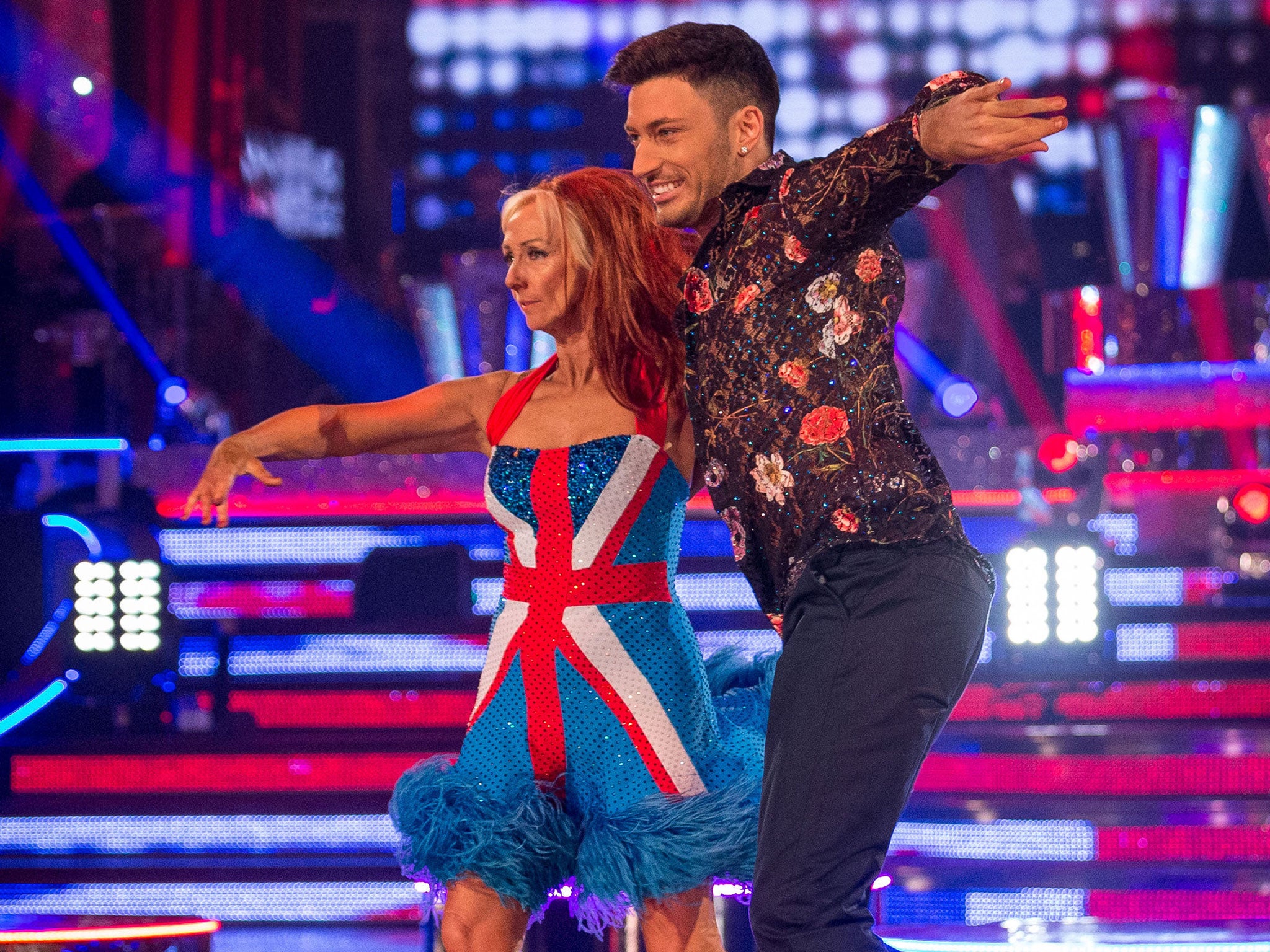 Debbie McGee and Giovanni Pernice performed a Spice Girls-themed samba in Strictly's Blackpool week