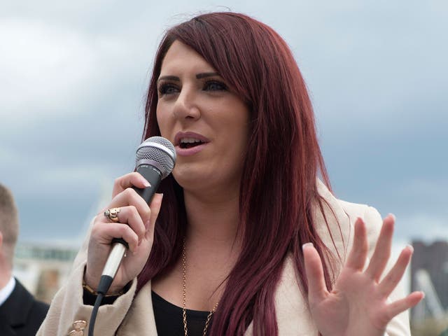 The deputy leader of far-right group Britain First, Jayda Fransen
