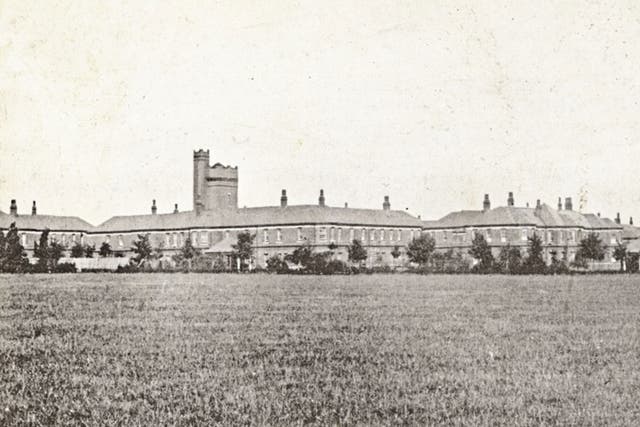A postcard published in 1904, depicting Hill End Asylum, which later became Hill End Hospital Adolescent Unit