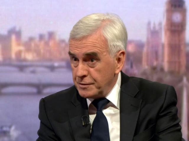 Britain needs to have a close relationship with the customs union after Brexit to ensure the peace process is not jeopardised, John McDonnell, the shadow chancellor, says