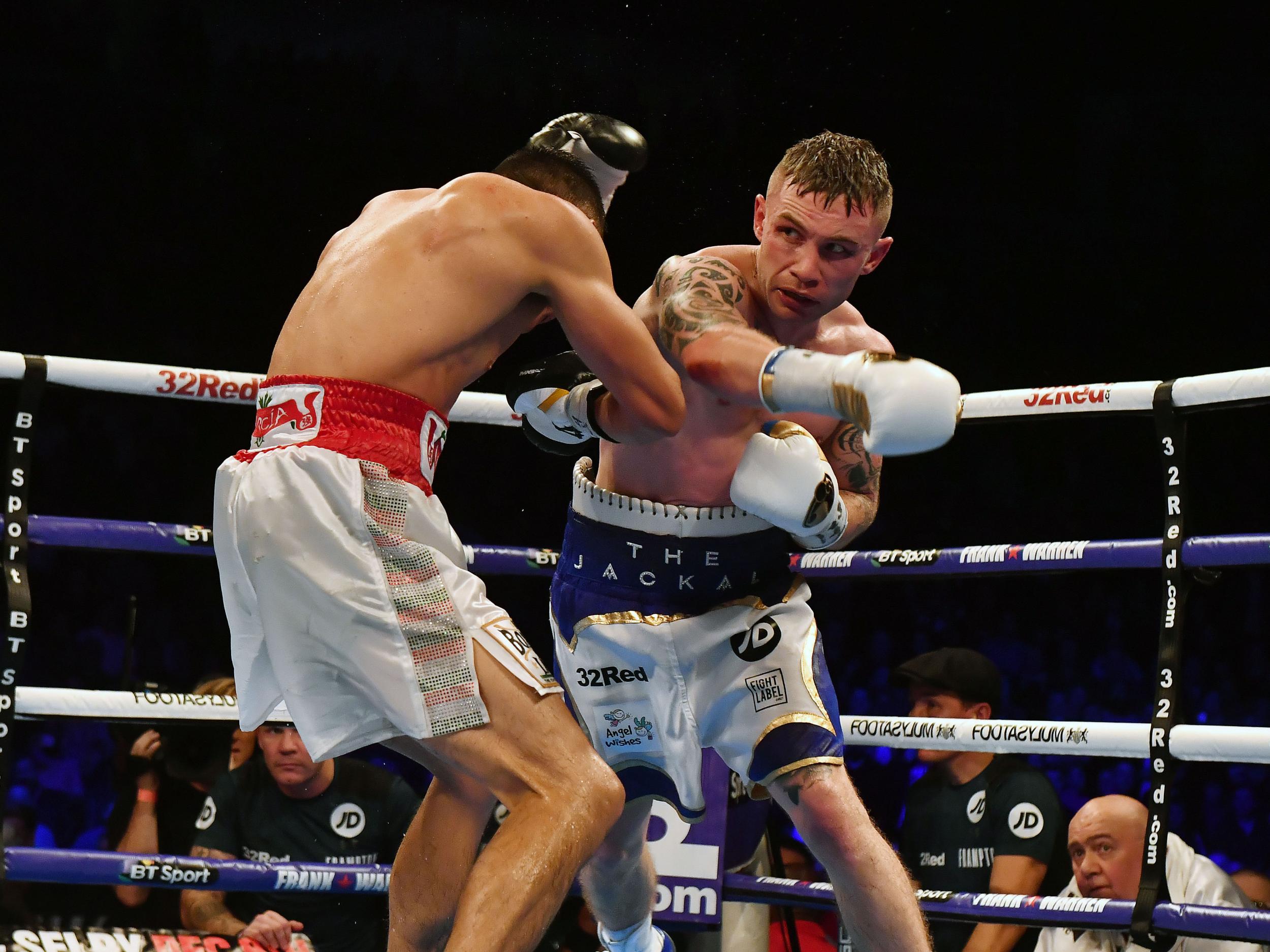 Frampton tired as the fight wore on