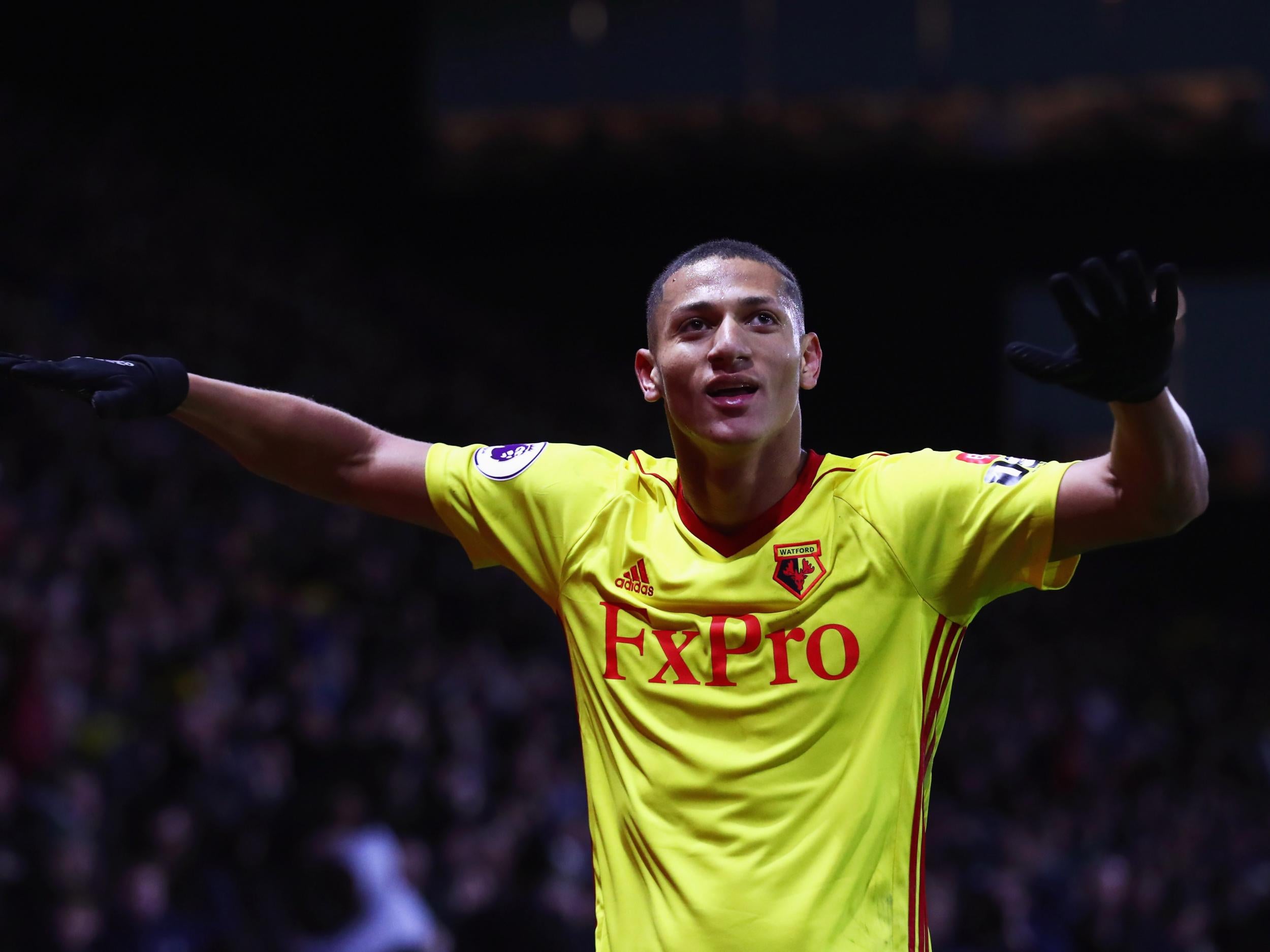 Richarlison has scored five goals for Watford this season