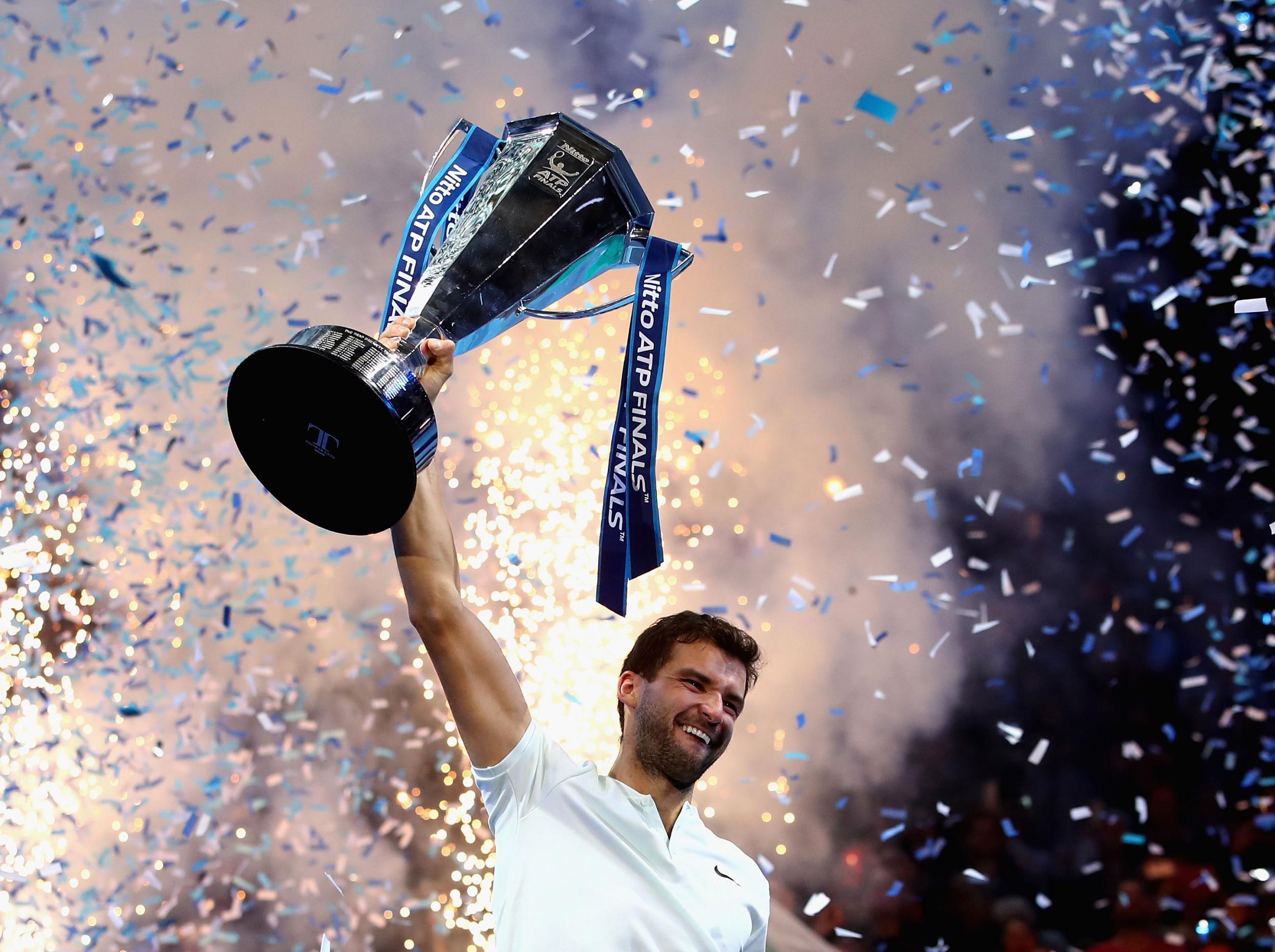 Grigor Dimitrov outlasted Goffin to win in three sets at The O2