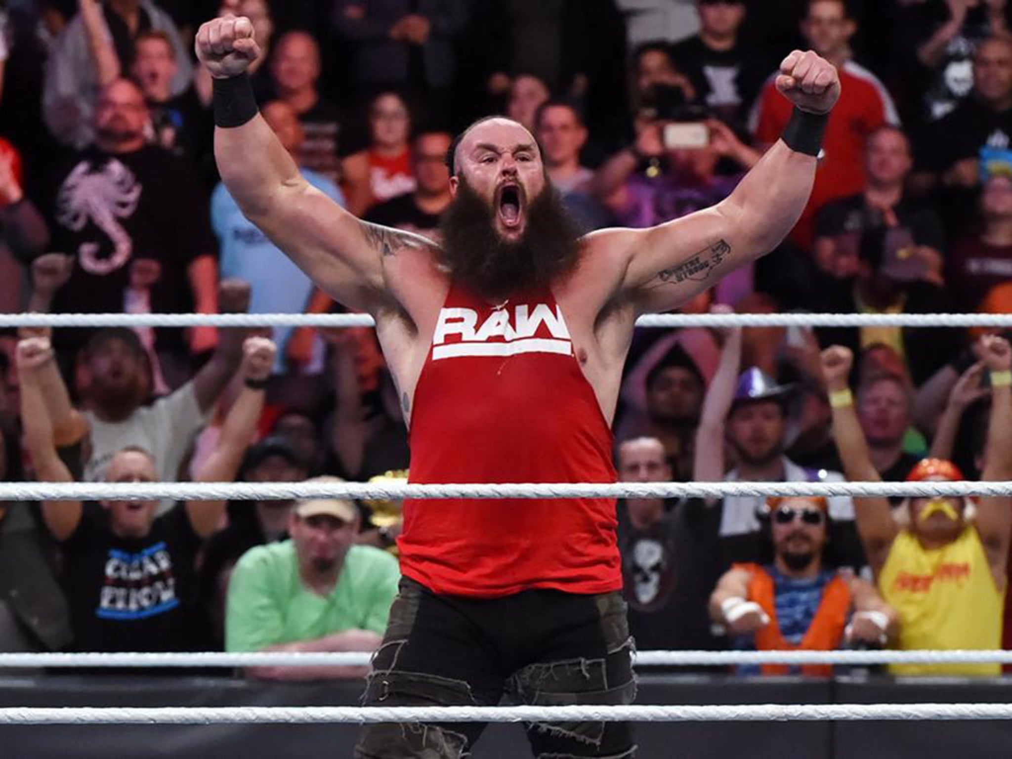 Braun Strowman was left standing on his own after turning on Triple H