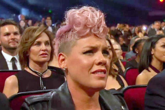 Pink opened the awards ceremony with Kelly Clarkson as the pair performed a rendition of R.E.M’s 1992 classic 'Everybody Hurts'