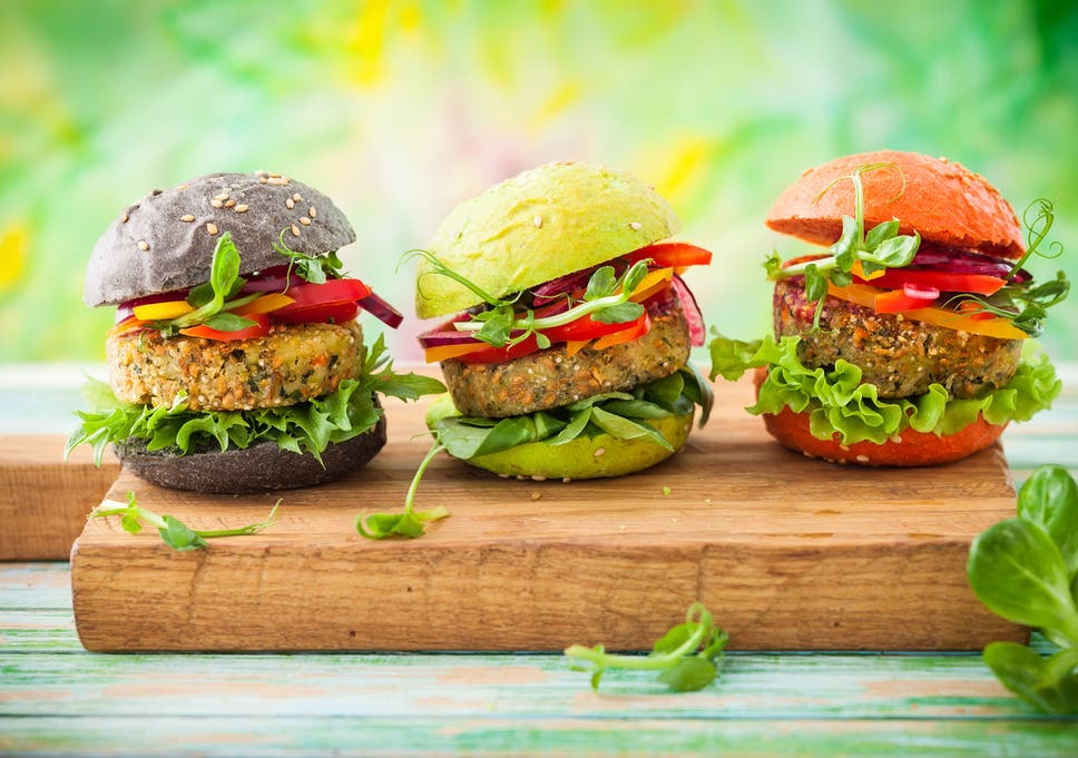  vegan burgers made with veggies