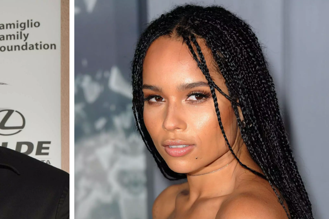 "Game of Thrones" actor Jason Momoa is the stepfather of Zoë Kravitz.